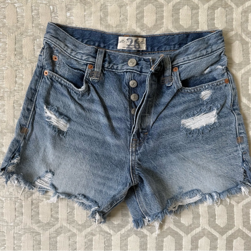 We the Free- Women's Distressed Denim Shorts